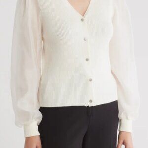 Mixed Media Cardigan